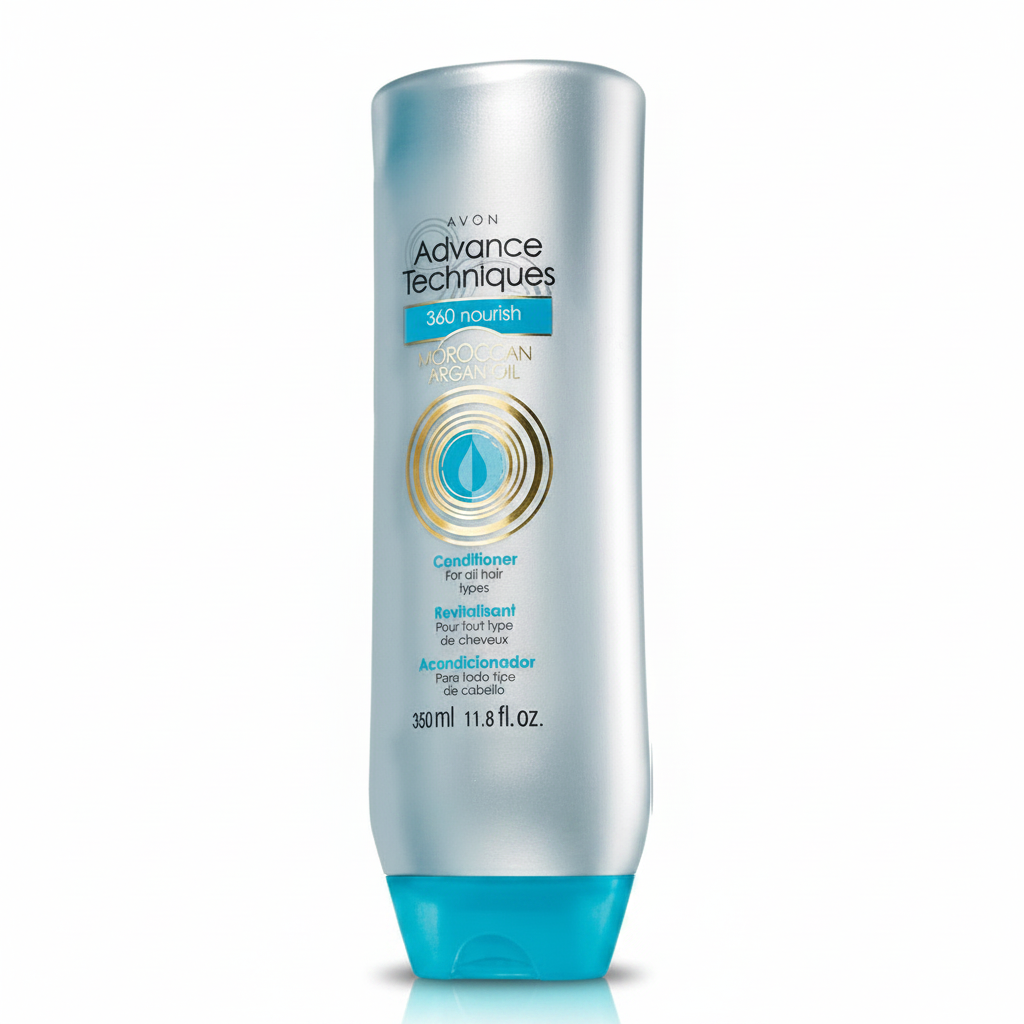 Avon Advance Techniques 360 Nourish | 250ml | Moroccan Argan Oil Conditioner for Instant Softness