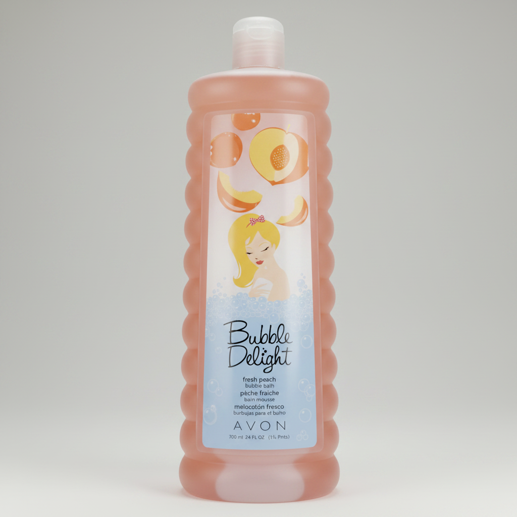 Avon Bubble Delight | Professional Fresh Peach Velvety Bubble Bath - 700ml