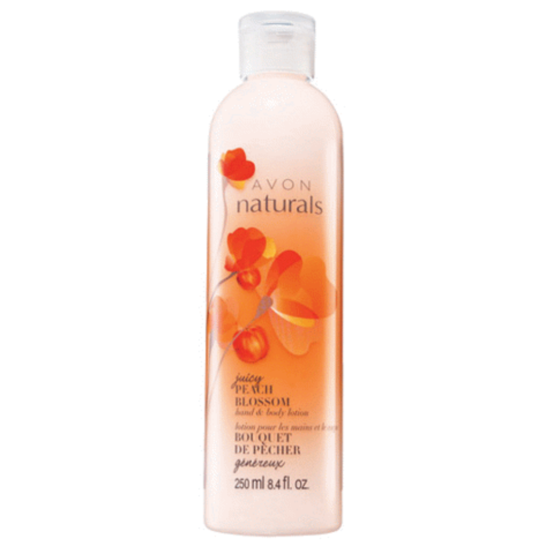 Avon Naturals Juicy Peach Blossom Body Lotion | 250ml | Softening & Sweet Floral Moisturizer