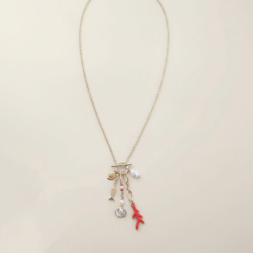 Coral Cove Charm Necklace