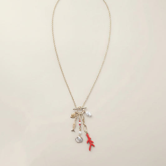 Coral Cove Charm Necklace