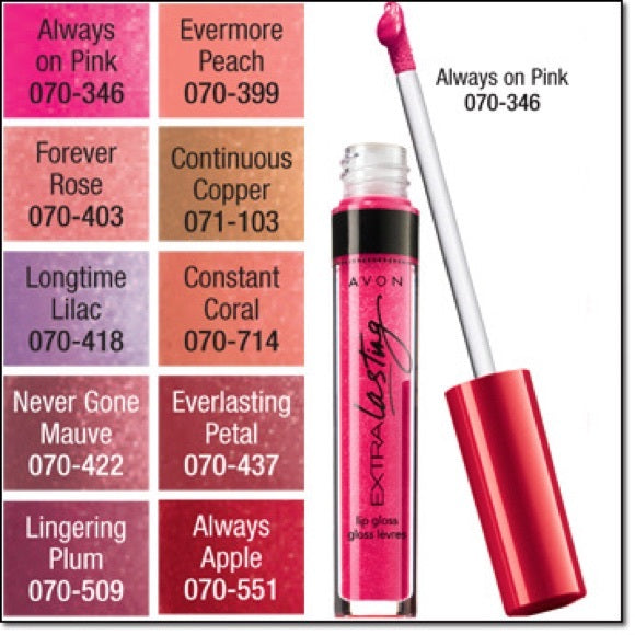 Avon Extra Lasting Lip Gloss | Always on Pink