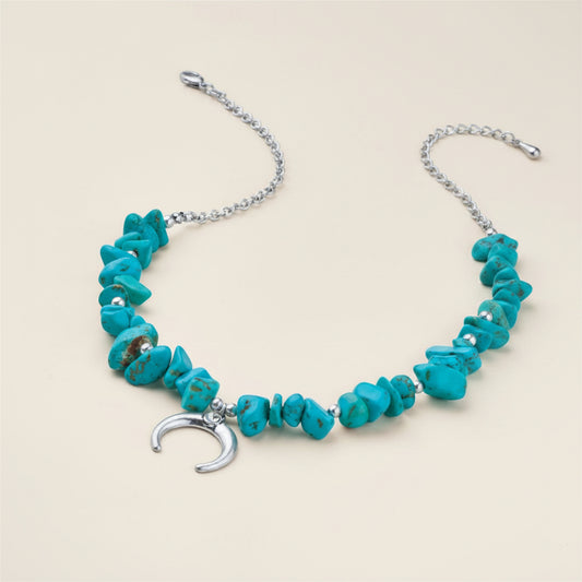 Luna Crescent Charm Necklace