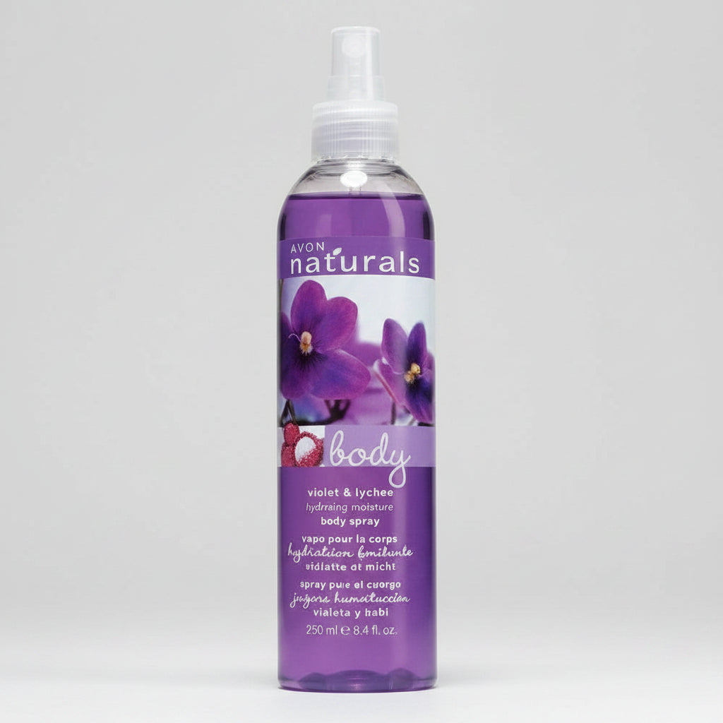Avon Naturals Violet & Lychee Juicy Moisture Body Spray 250ml