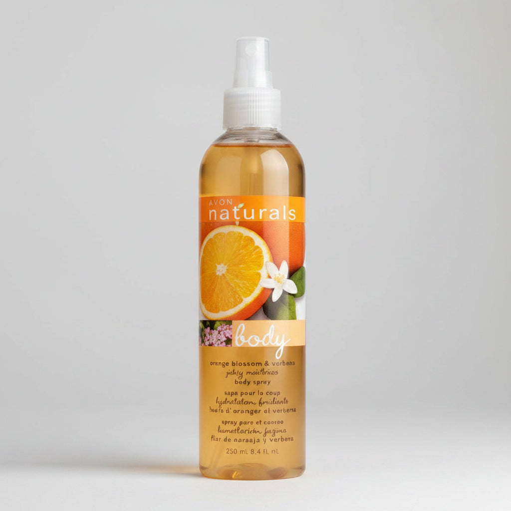 Avon Naturals Orange Blossom & Verbena Body Spray | 250ml | Energizing Fragrance Mist