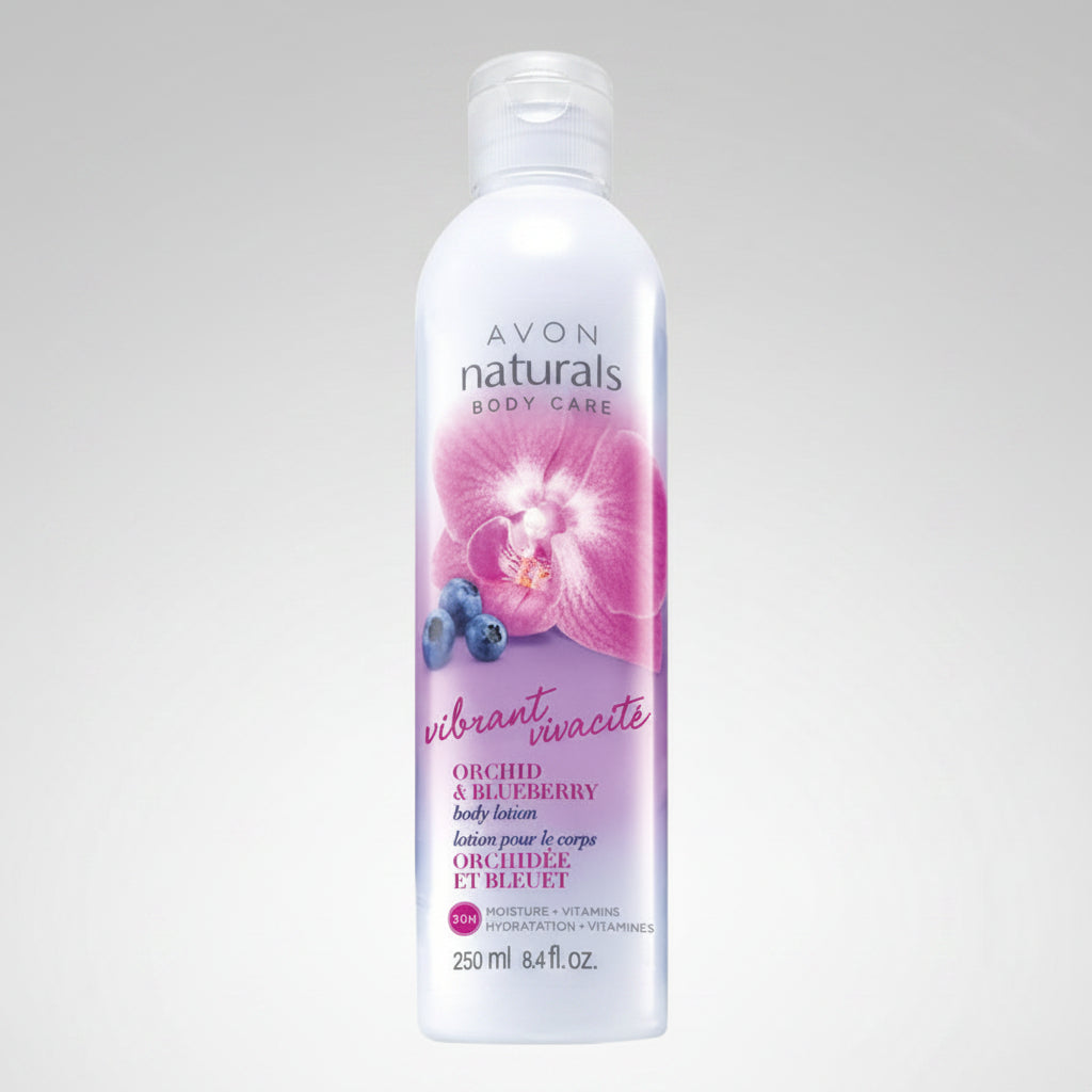 Avon Naturals Vibrant Orchid & Blueberry Body Lotion | 250ml | Daily Hydrating Cream