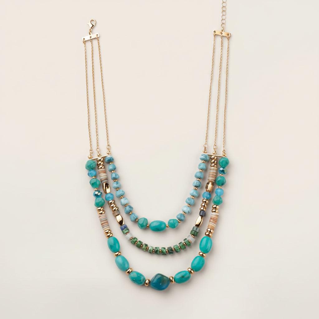 Riviera Blue Layered Necklace