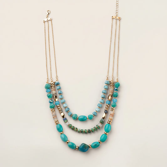 Riviera Blue Layered Necklace