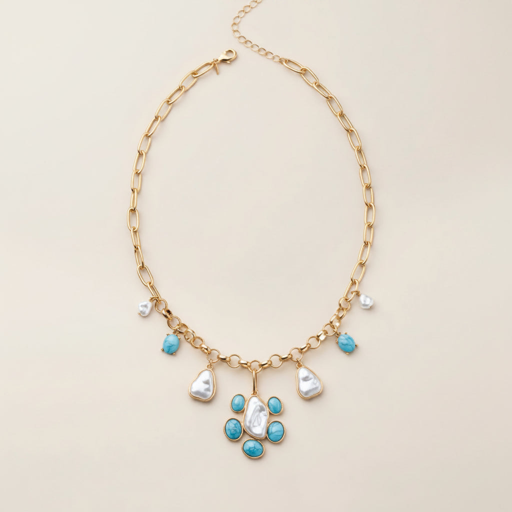 Sea Petals Statement Necklace
