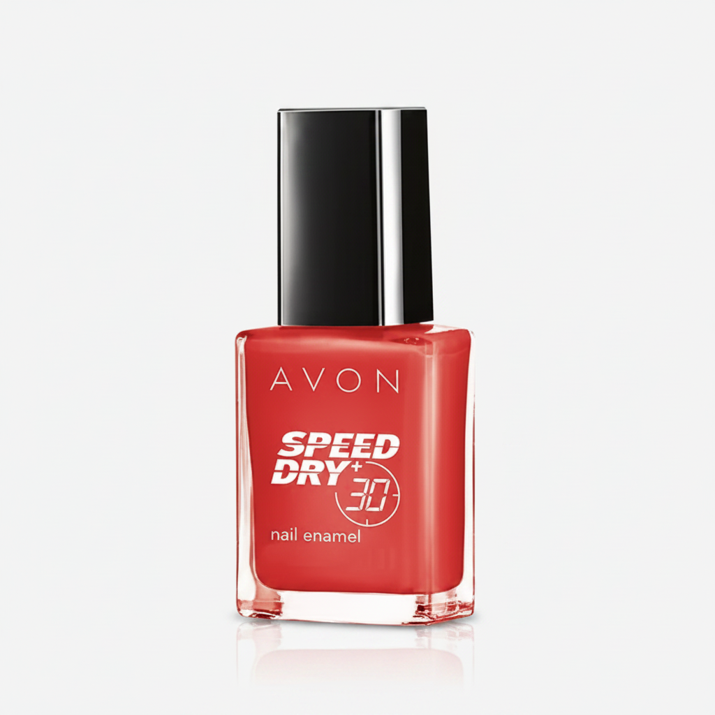 Avon Speed Dry + | Professional Fast-Drying Nail Enamel - Mambo Melon (High-Gloss Finish)