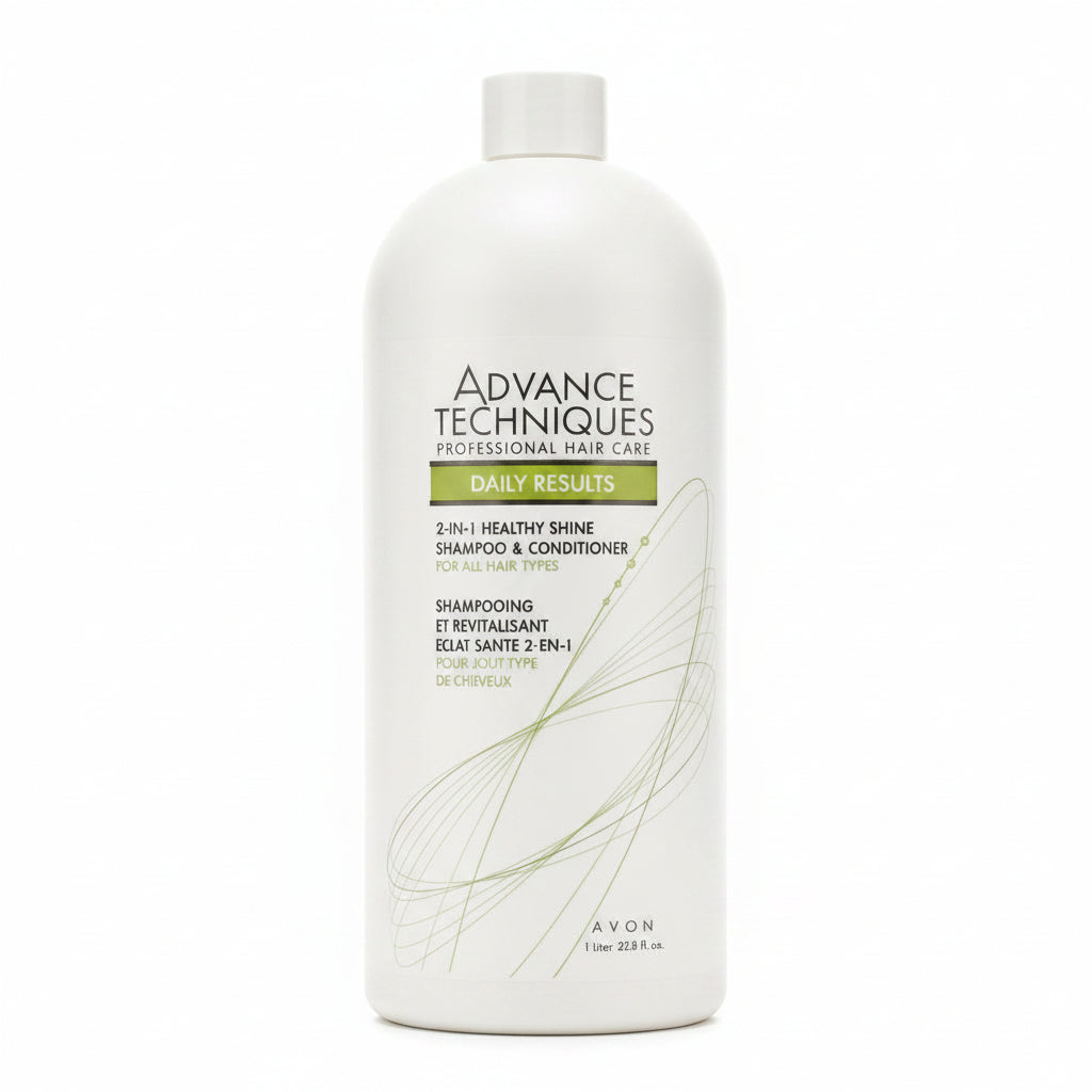 Avon Advance Techniques Daily Results 2 in 1 Healthy Shine Shampoo & Conditioner 1 Liter