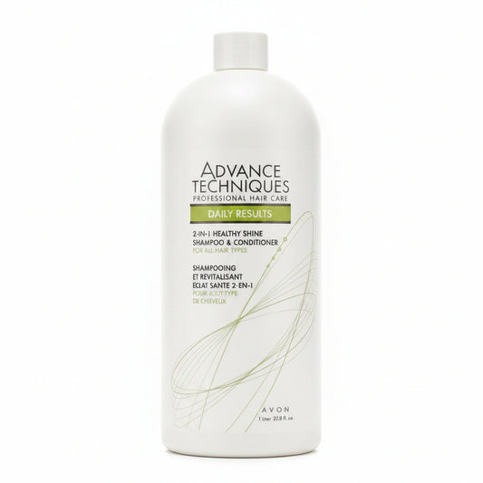 Avon Advance Techniques Daily Results 2 in 1 Healthy Shine Shampoo & Conditioner 1 Liter