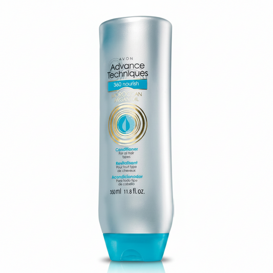 Avon Advance Techniques 360 Nourish | 250ml | Moroccan Argan Oil Conditioner for Instant Softness