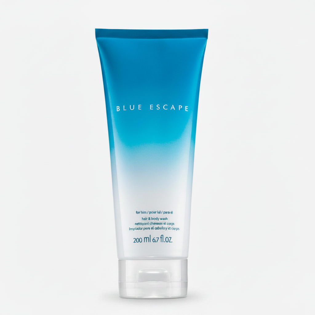 Avon Blue Escape For Him Hair & Body Wash