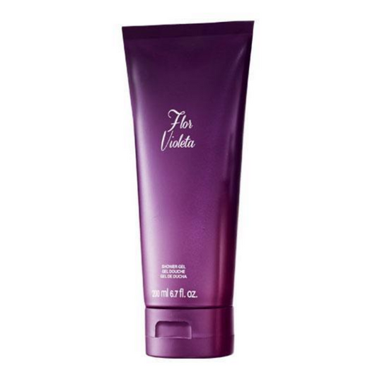 Avon Flor Violeta Shower Gel | 200ml | Soft Violet & Green Apple Fragrant Body Wash