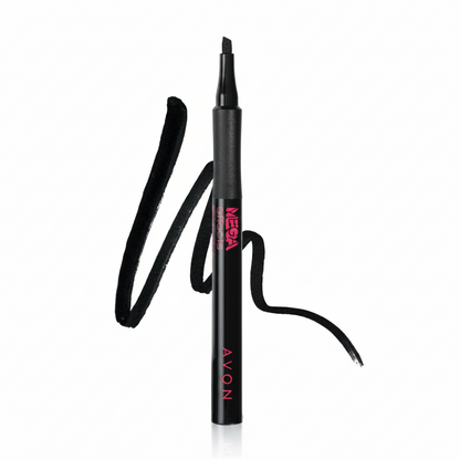 Avon Mega Effects | Professional Liquid Eye Liner - Intense Black (24h Smudge-Proof)