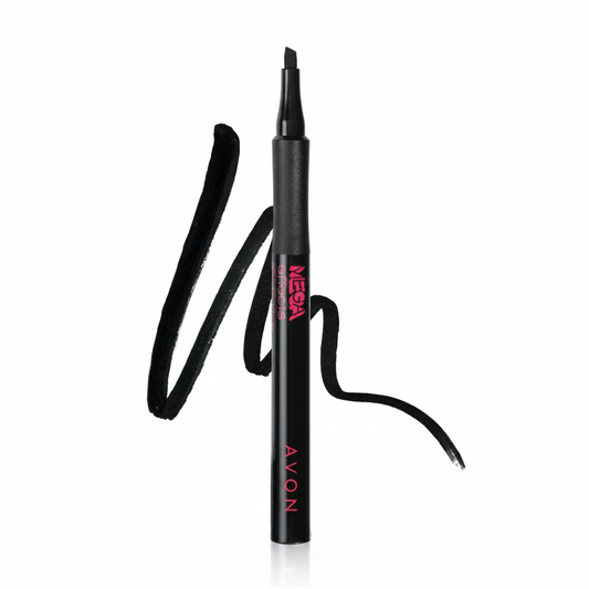 Avon Mega Effects | Professional Liquid Eye Liner - Intense Black (24h Smudge-Proof)
