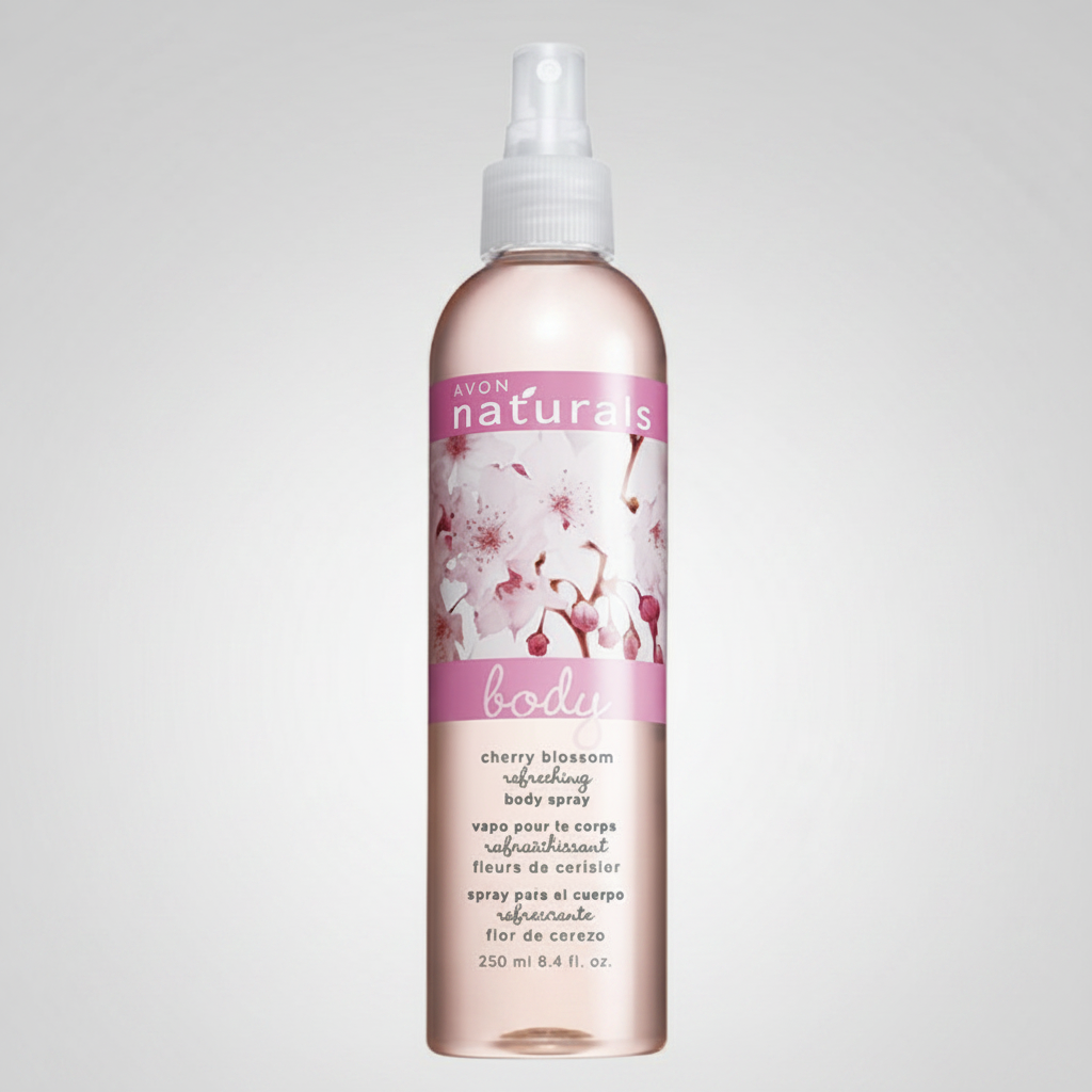 Avon Naturals Cherry Blossom Body Spray | 250ml | Delicate Floral Fragrance Mist