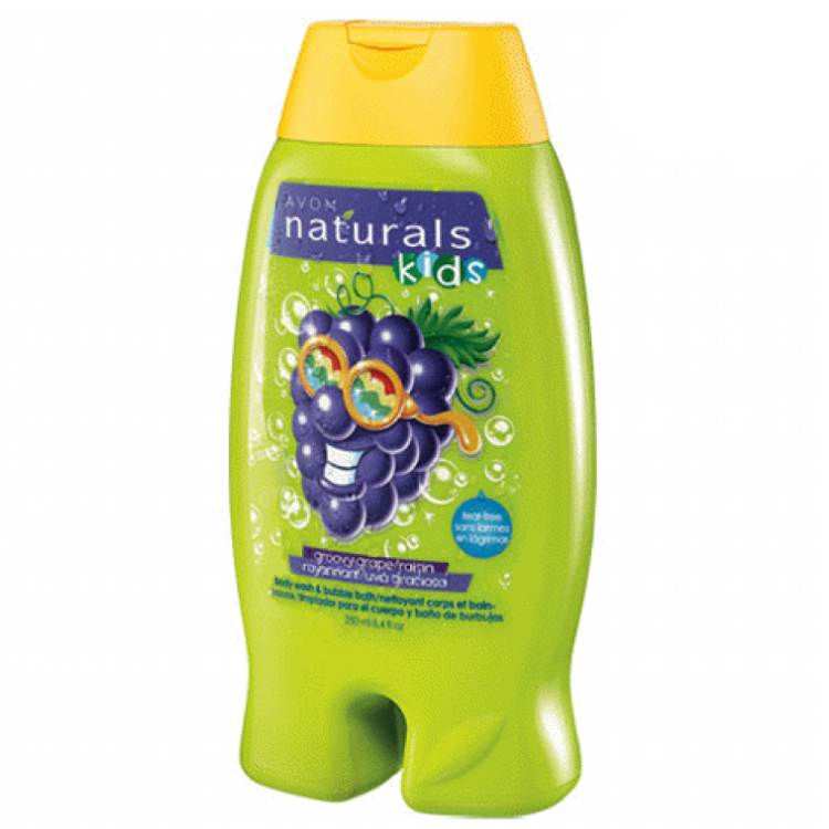 Avon Naturals Kids Rio 2 Groovy Grape Body Wash | 250ml | Tear-Free Gentle Cleanser