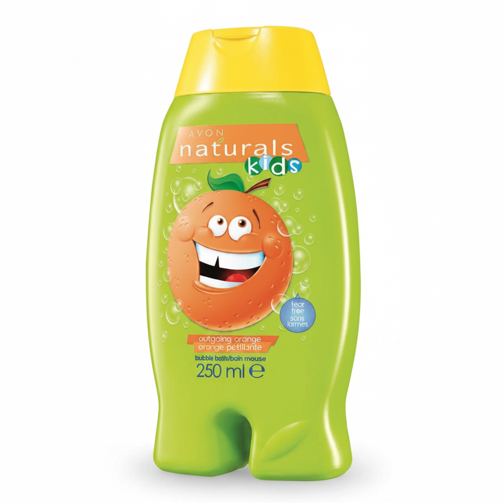 Avon Naturals Kids Outgoing Orange Body Wash & Bubble Bath 250ml