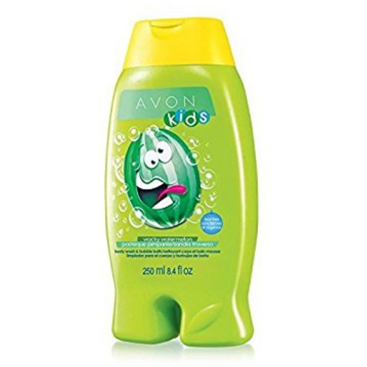 Avon Naturals Kids Rio 2 Wacky Watermelon Body Wash & Bubble Bath | 250ml | Tear-Free 2-in-1 Gentle Cleanse