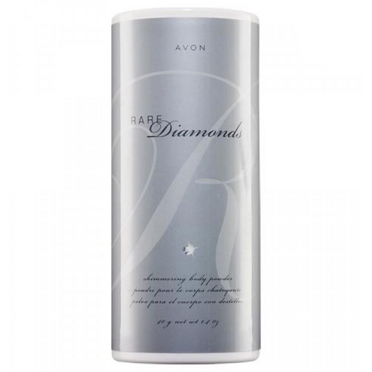 Avon Rare Diamonds Shimmering Body Powder | 40g | Luxurious Floral & Sparkling Skin Illuminator