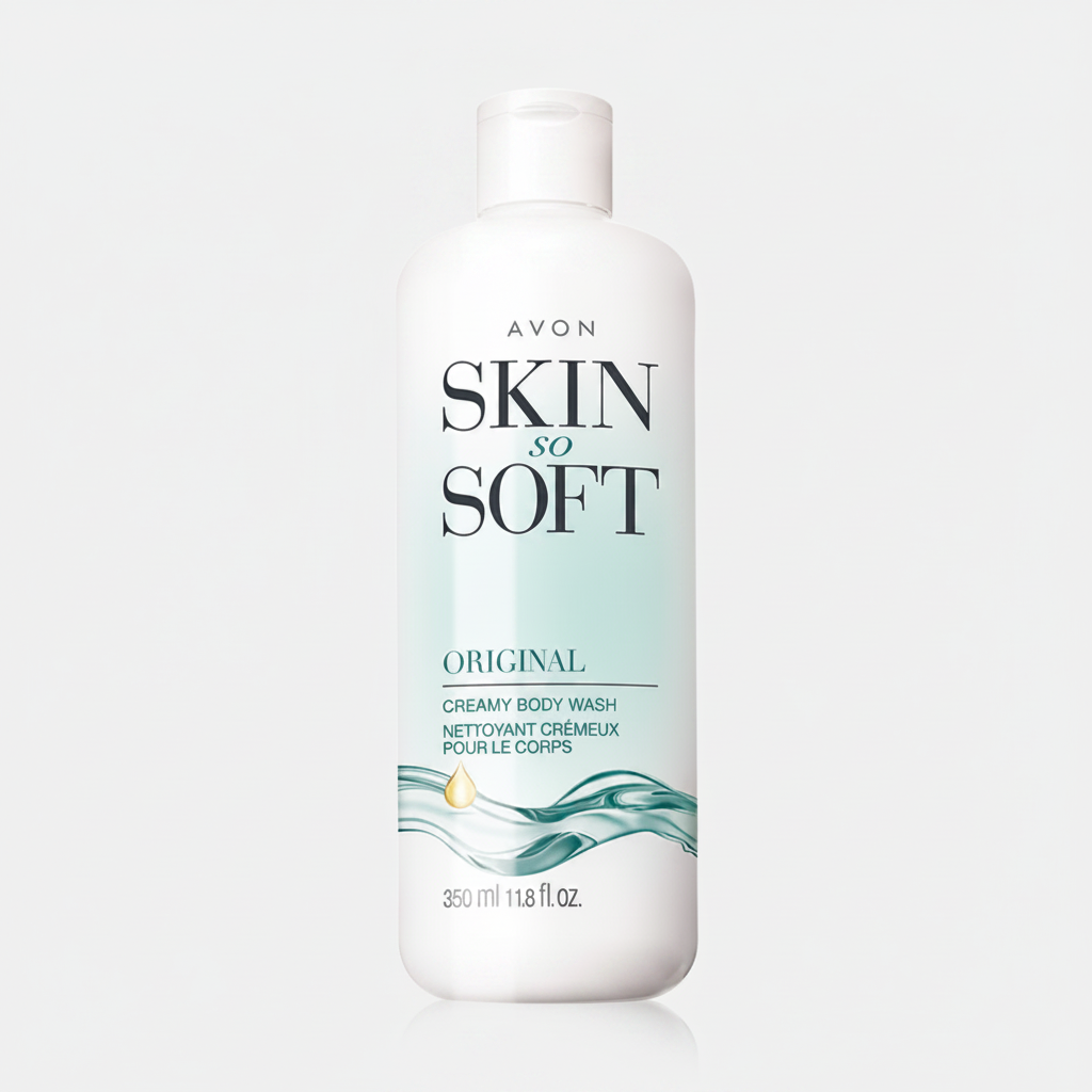 Skin So Soft Original Creamy Body Wash | 350ml | Jojoba Oil & Fresh Scent