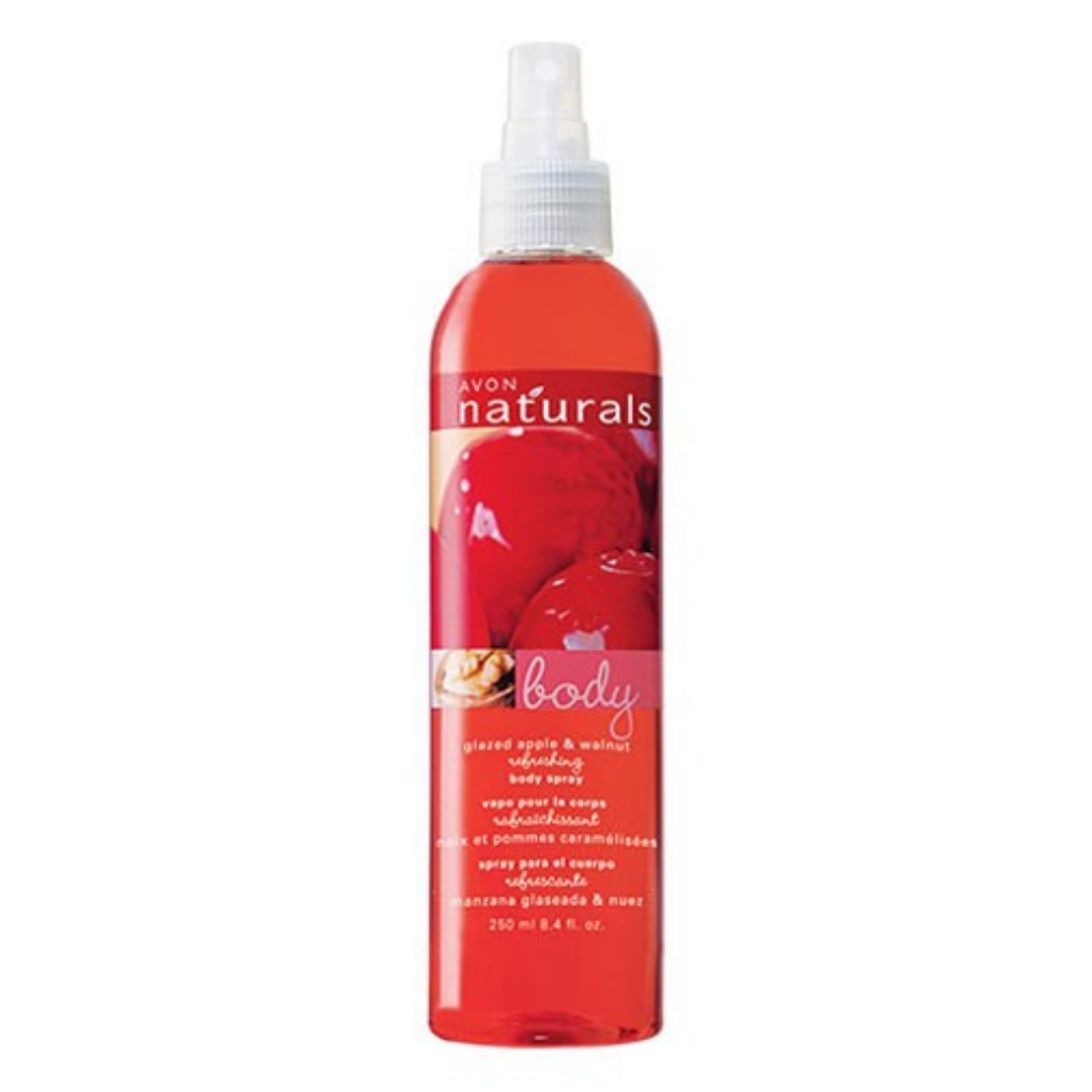 Avon Naturals Glazed Apple & Walnut Body Spray | 250ml | Warm & Gourmand Fruit Fragrance Mist