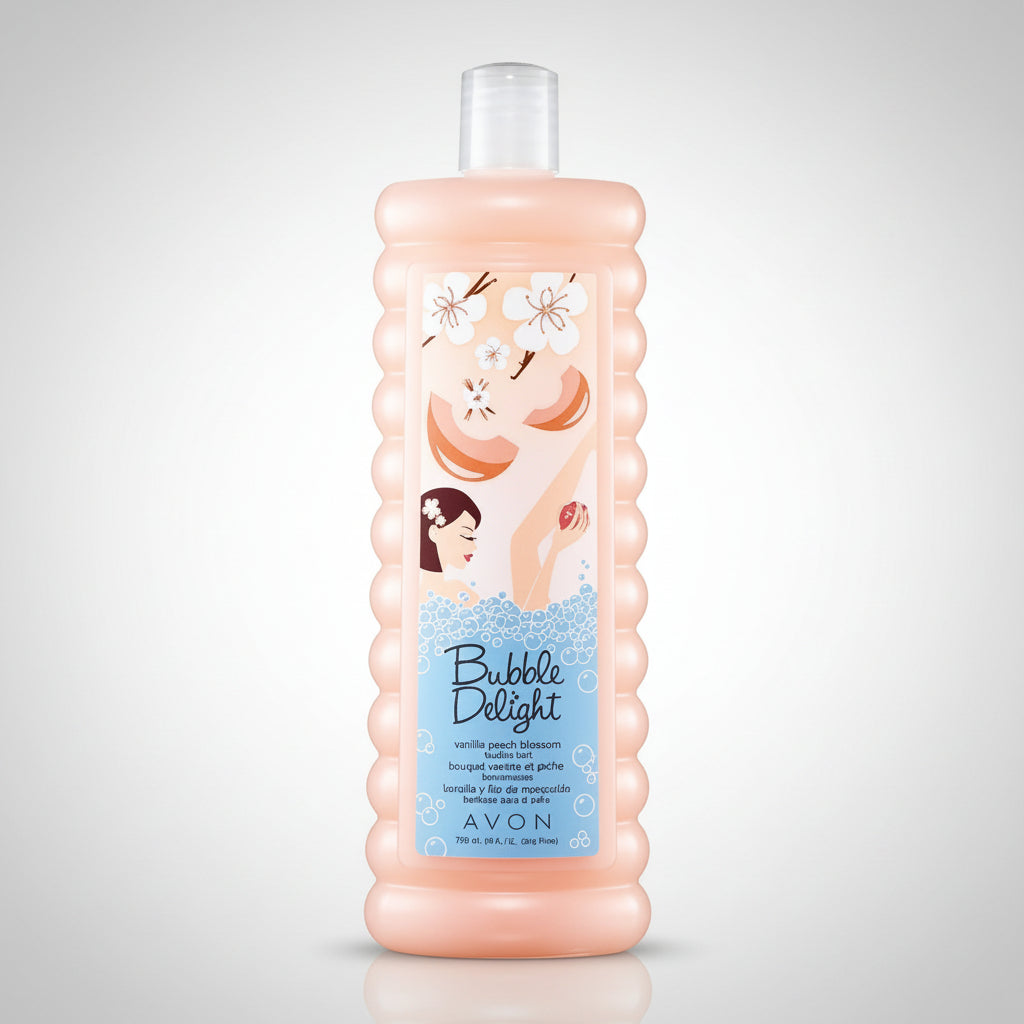 Avon Bubble Delight Bubble Bath | Vanilla & Peach Blossom - 700ml Family Size