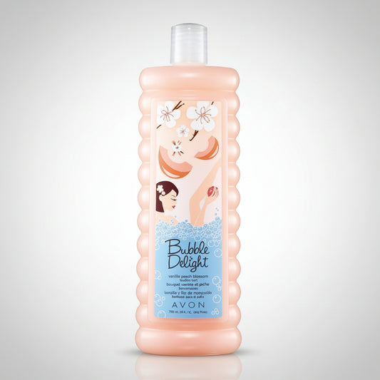 Avon Bubble Delight Bubble Bath | Vanilla & Peach Blossom - 700ml Family Size