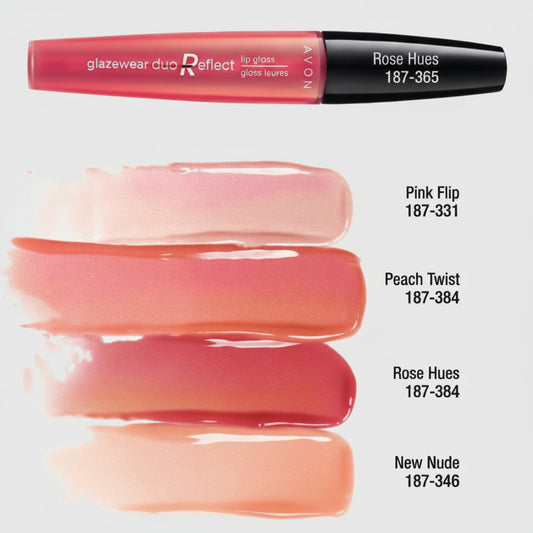 Avon Glazewear Duo Reflect Lip Gloss | Peach Twist