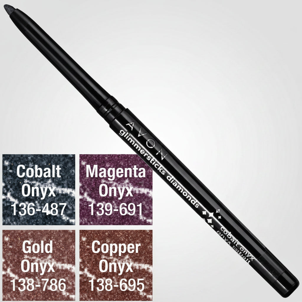 Avon Glimmersticks Diamonds Onyx Collection Eyeliner | Magenta Onyx