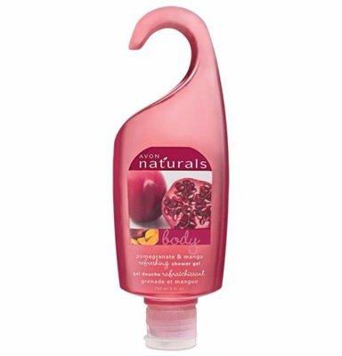 Avon Naturals Pomegranate & Mango Shower Gel | 250ml | Refreshing & Antioxidant-Rich Body Wash