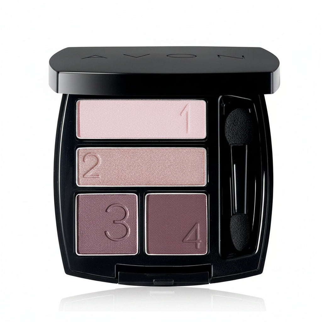 Avon True Color Eyeshadow Quad | Romantic Mauves