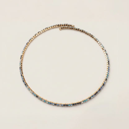 Blue Night Skyline Choker Necklace