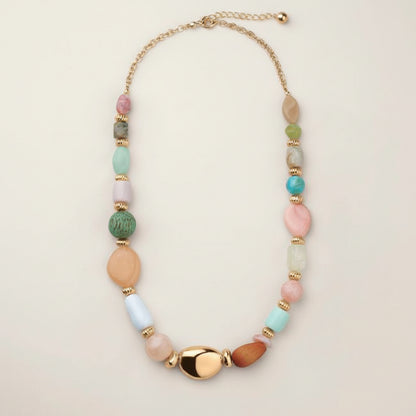 Blushing Meadow Beaded Necklace