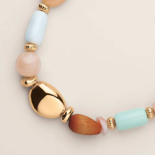 Blushing Meadow Beaded Necklace