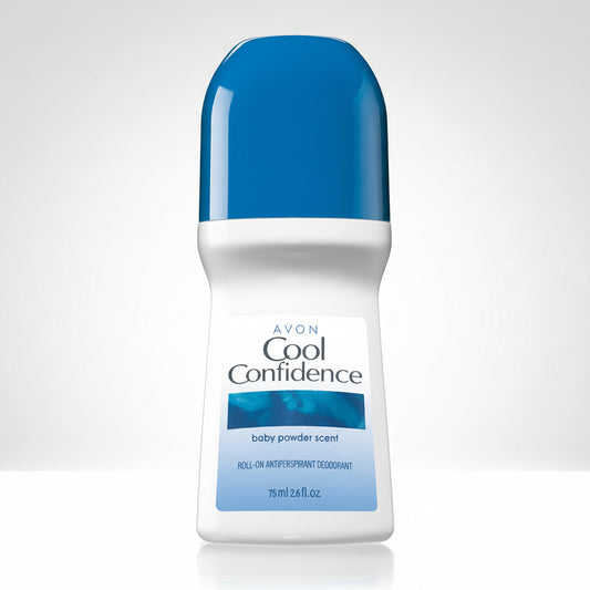 Avon Cool Confidence Baby Powder Antiperspirant Deodorant Roll-On