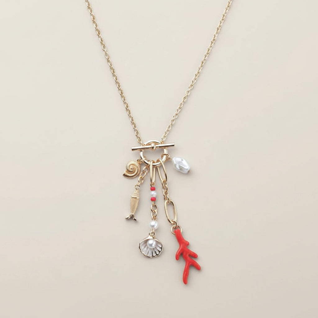 Coral Cove Charm Necklace