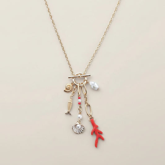 Coral Cove Charm Necklace