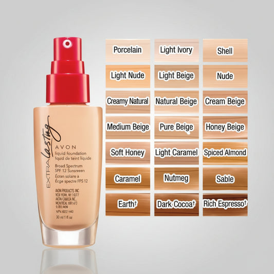 Avon Extra Lasting Liquid Foundation | Earth