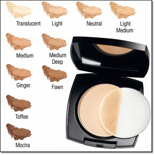 Avon Ideal Flawless Pressed Powder | Mocha