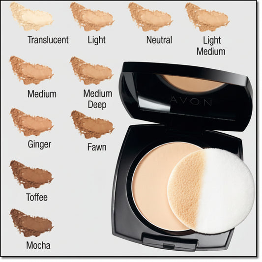 Avon Ideal Flawless Pressed Powder | Fawn
