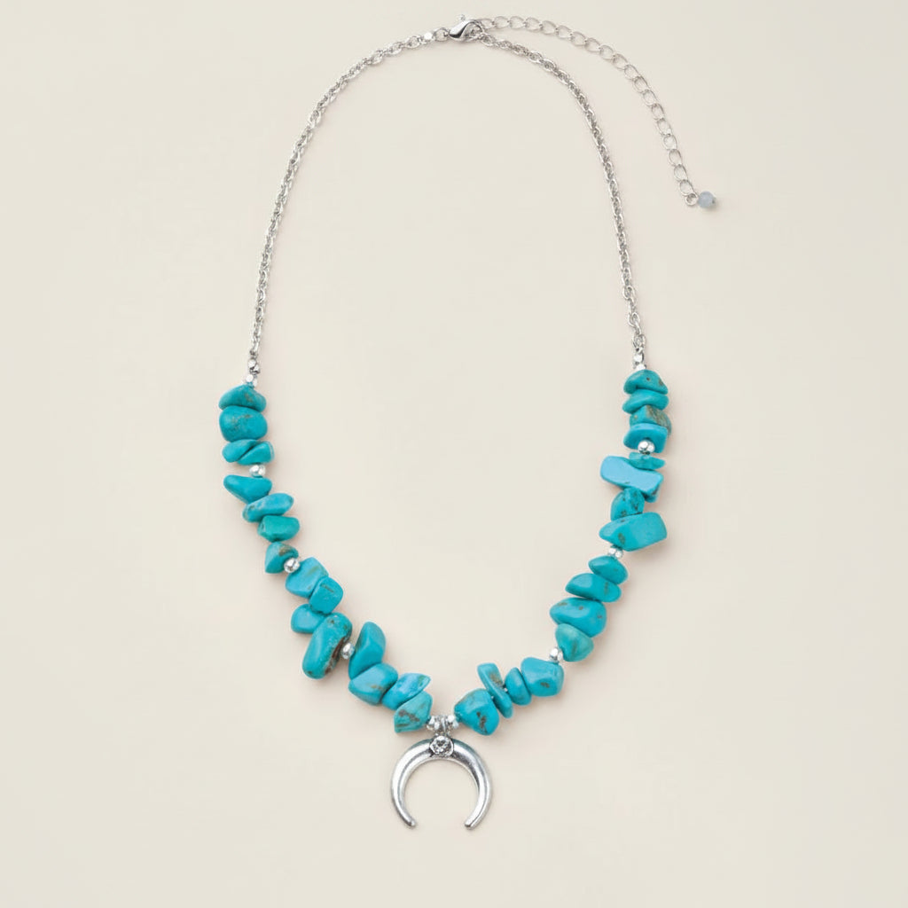 Luna Crescent Charm Necklace