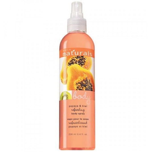 Avon Naturals Papaya & Kiwi Body Spray | 250ml | Exotic & Energizing Fruit Fragrance Mist