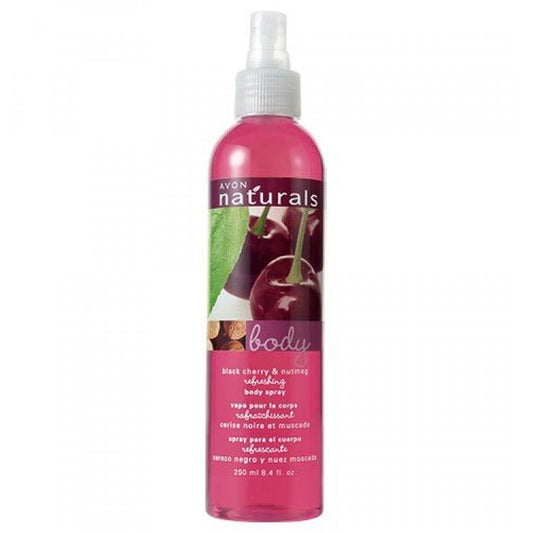 Avon Naturals Black Cherry & Nutmeg Body Spray | 250ml | Dark Cherry & Warm Spice Fragrance Mist
