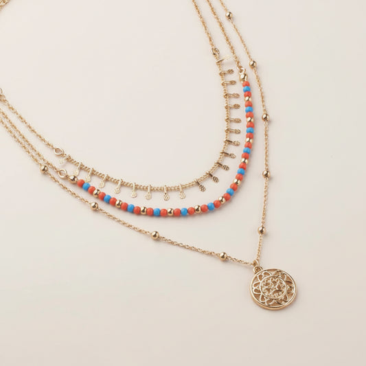 Radiant Horizon Layered Necklace