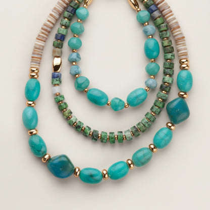 Riviera Blue Layered Necklace