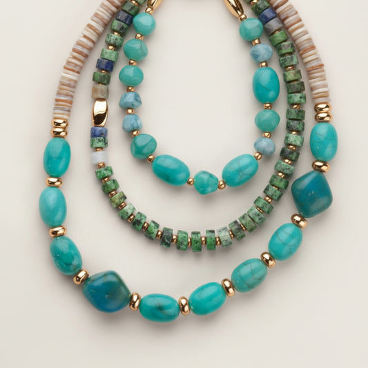 Riviera Blue Layered Necklace