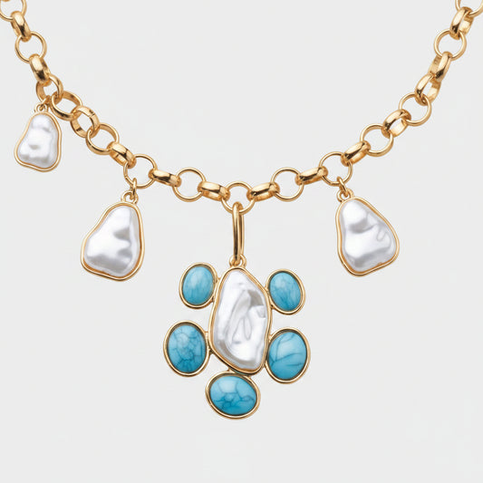Sea Petals Statement Necklace